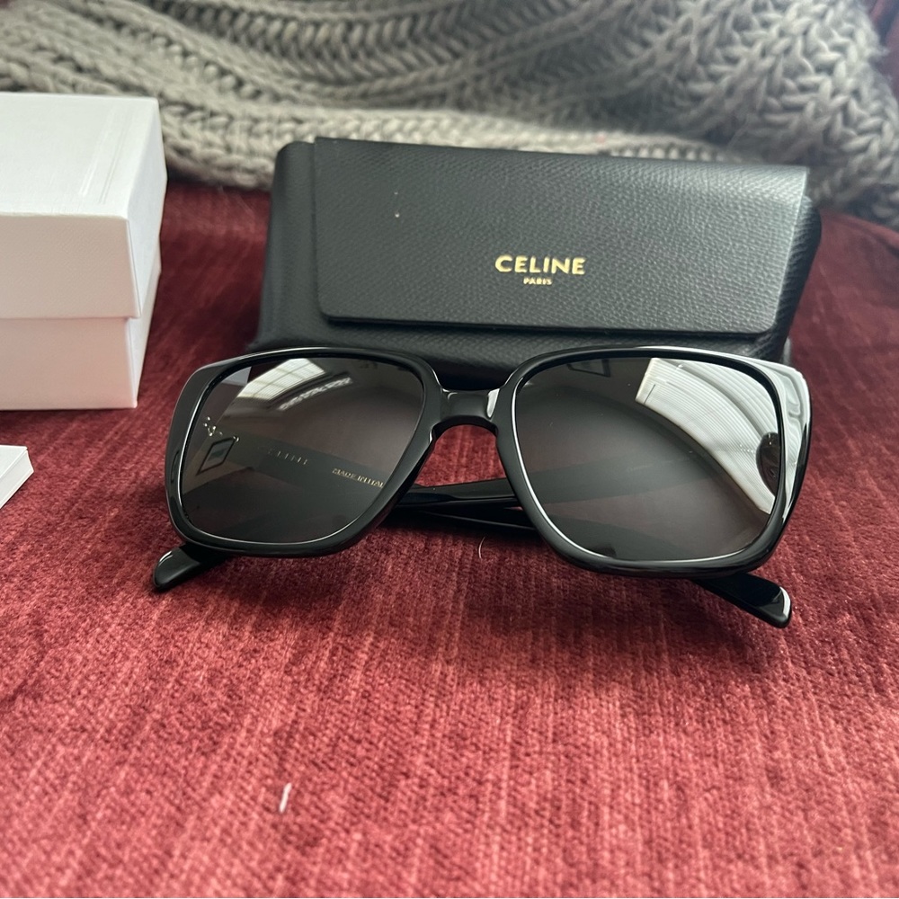 Celine black cat eye sunglasses
